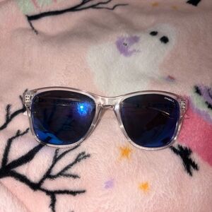 Nwt O’Neill polarized Clear Frame Sunglasses with Blue Lenses
